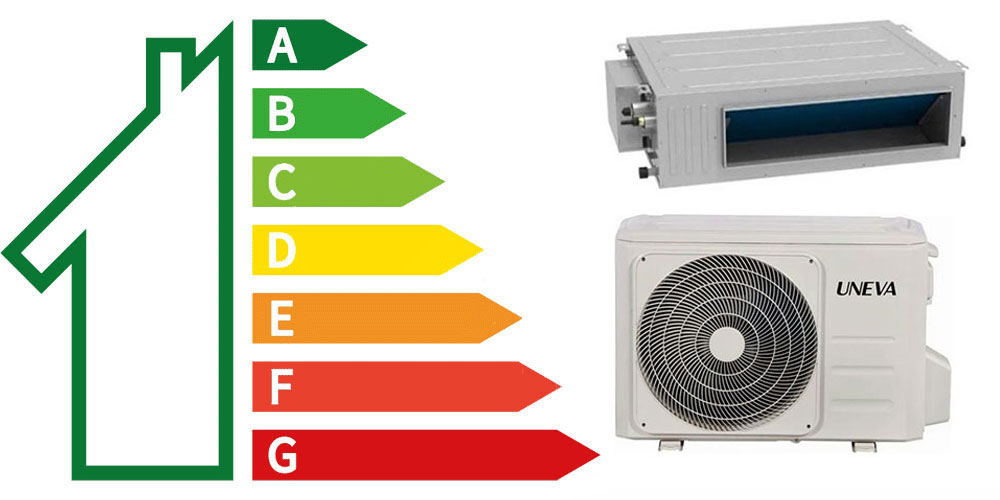 مصرف انرژی داکت اسپلیت کانالی یونیوا 36000